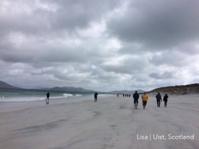 Lisa Montieth North Uist on a surf tour today
